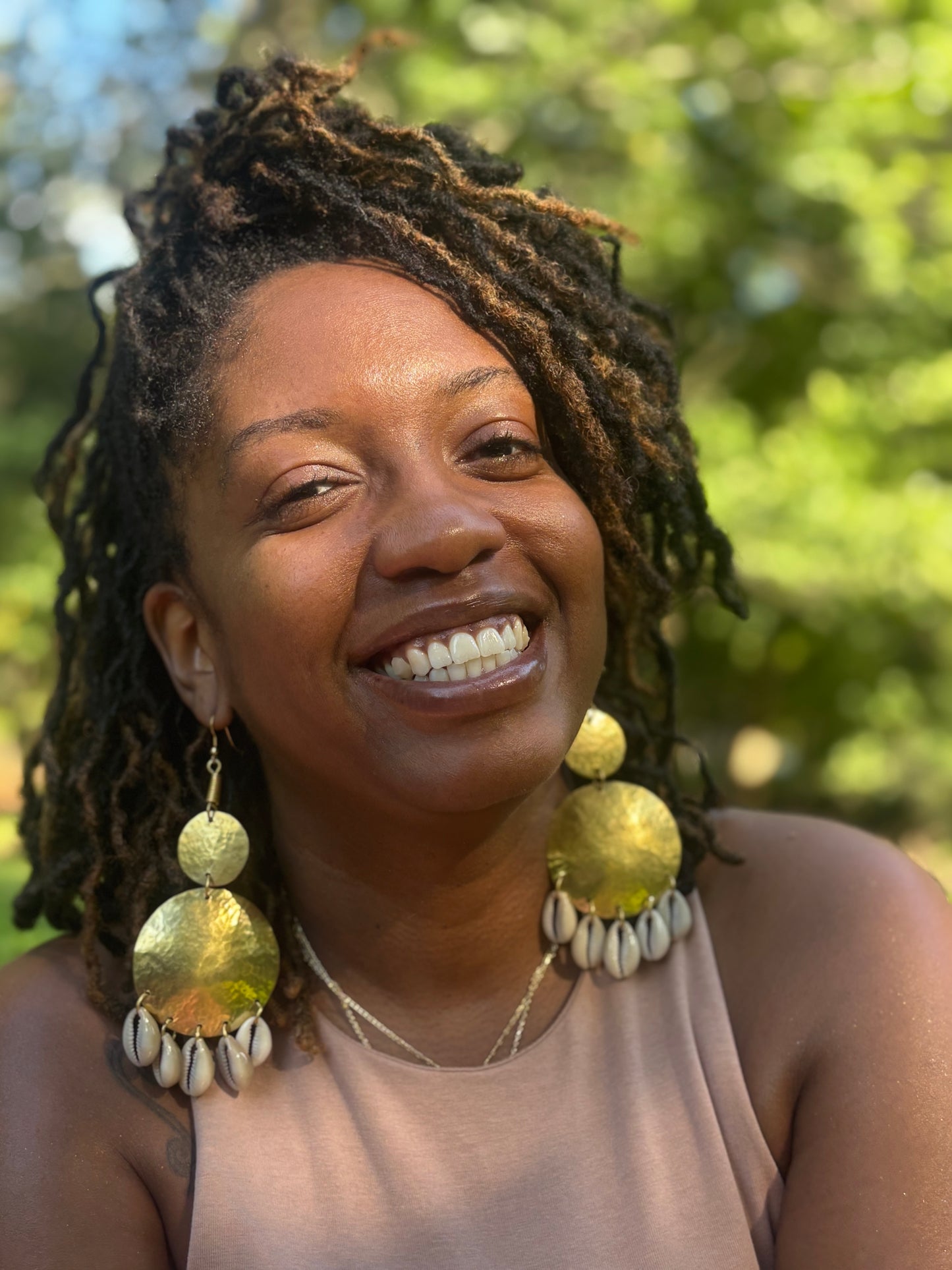 Sahara Shell Cowrie-shell Earrings