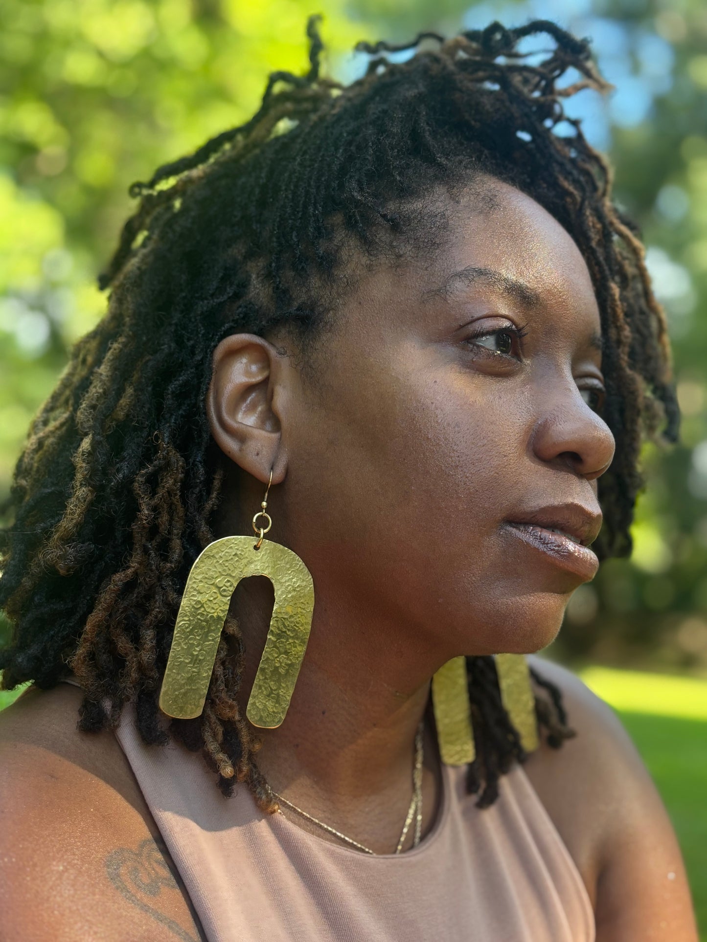 Jasiri Brass Earrings