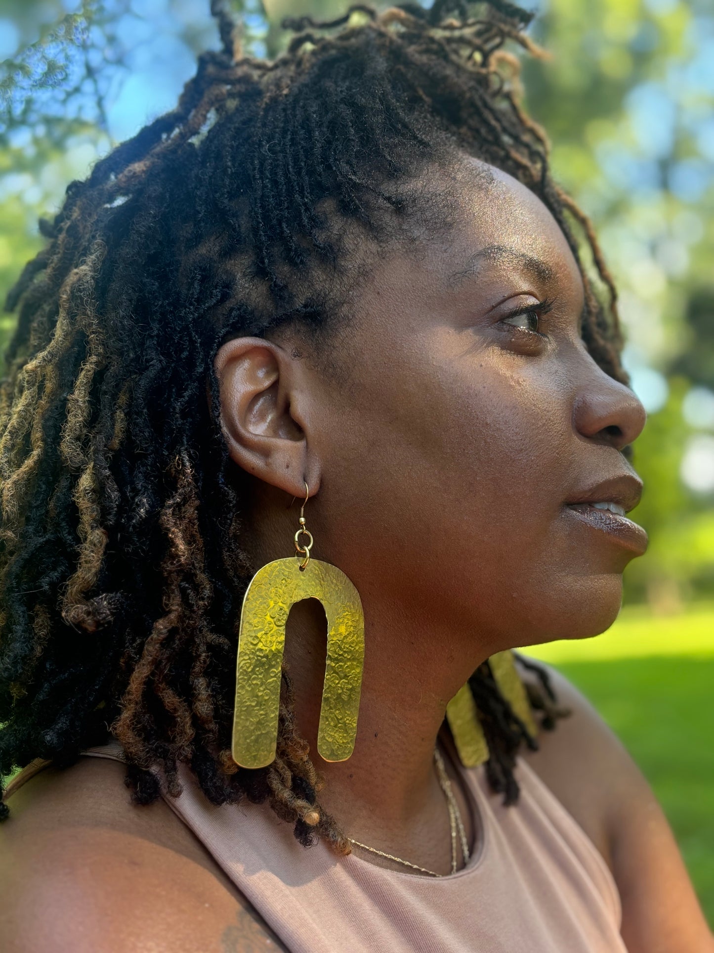 Jasiri Brass Earrings