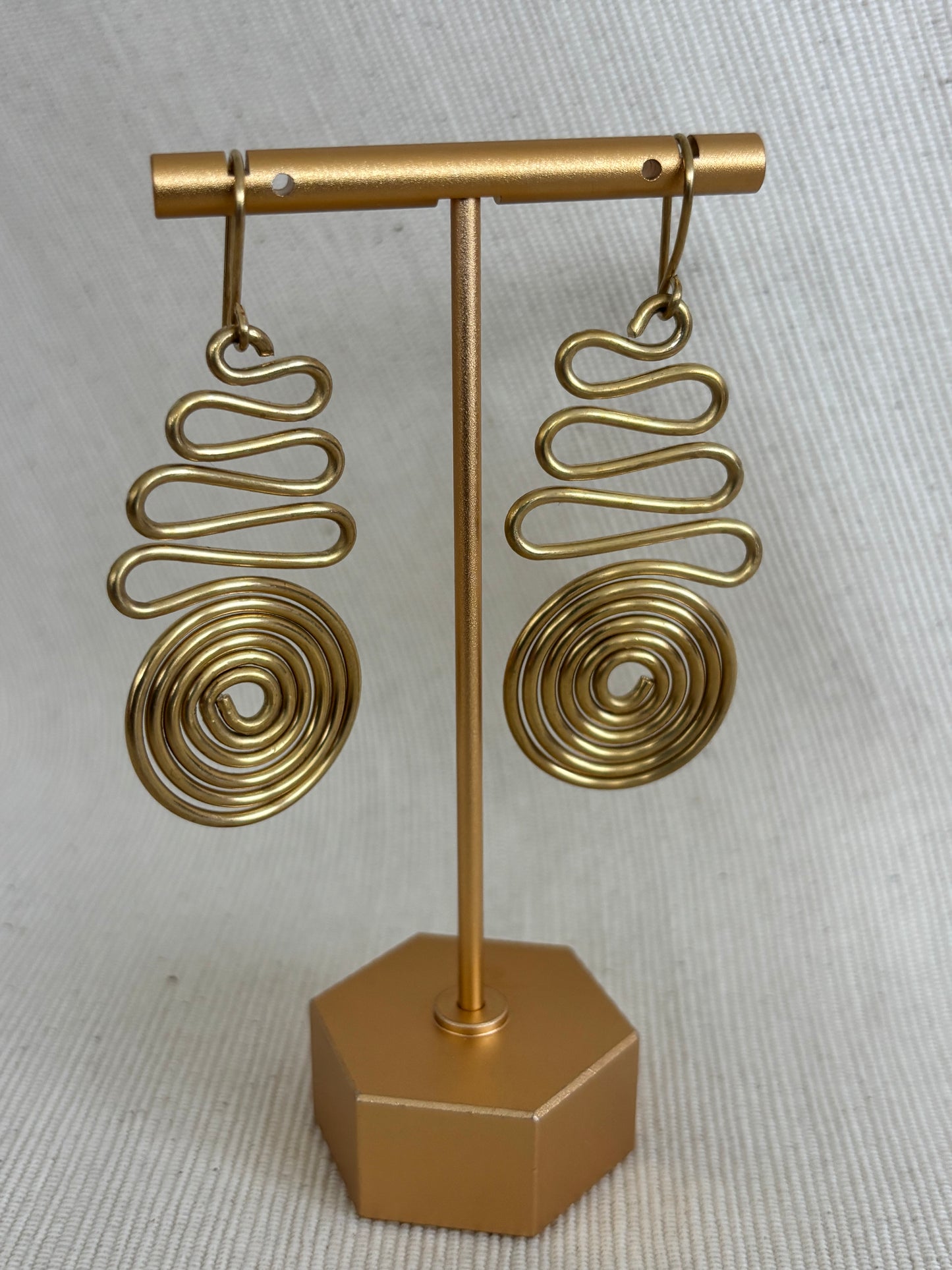Malkia Spiral Statement Earrings