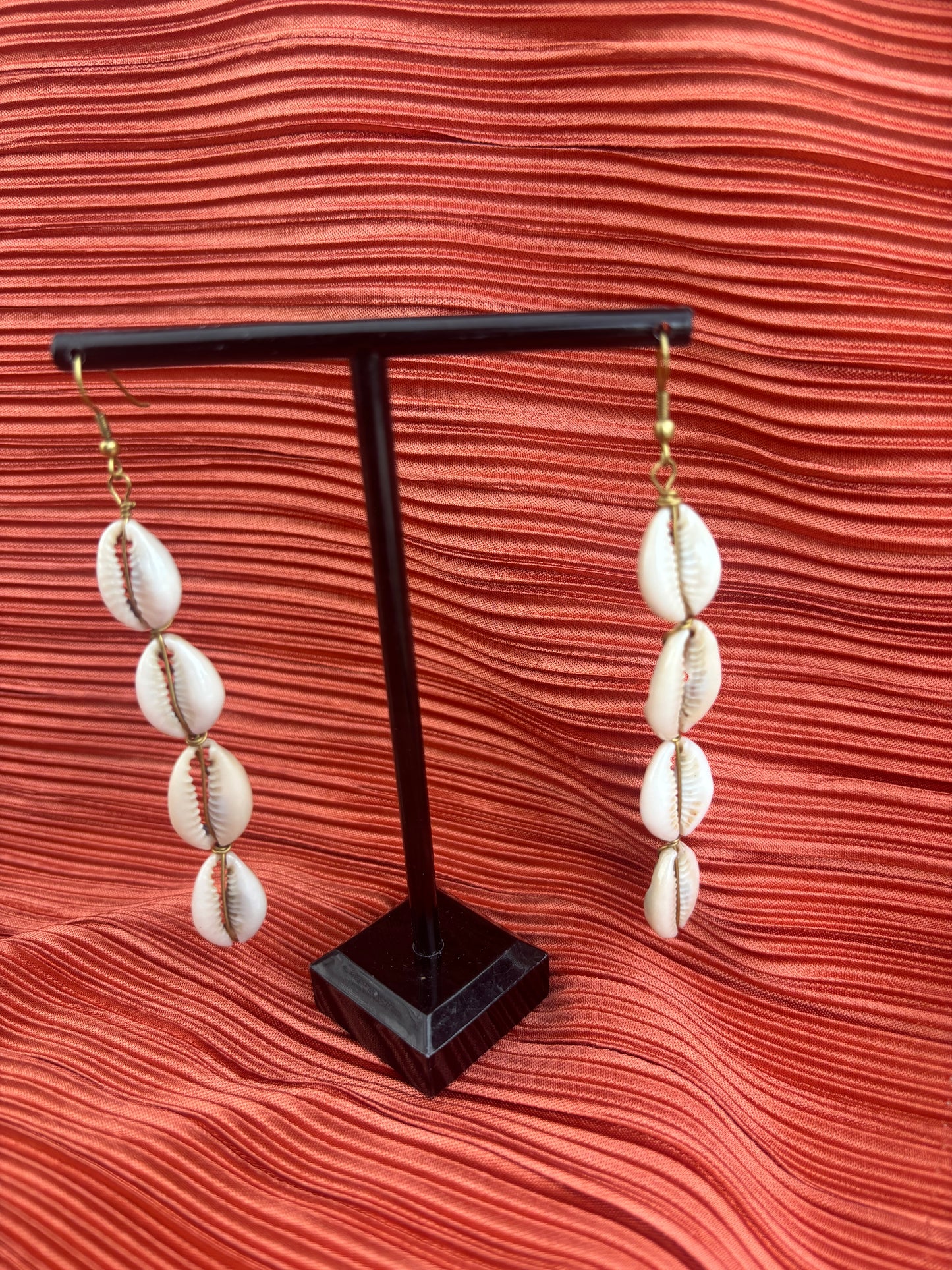 Minimal Cowrie Drips Earrings
