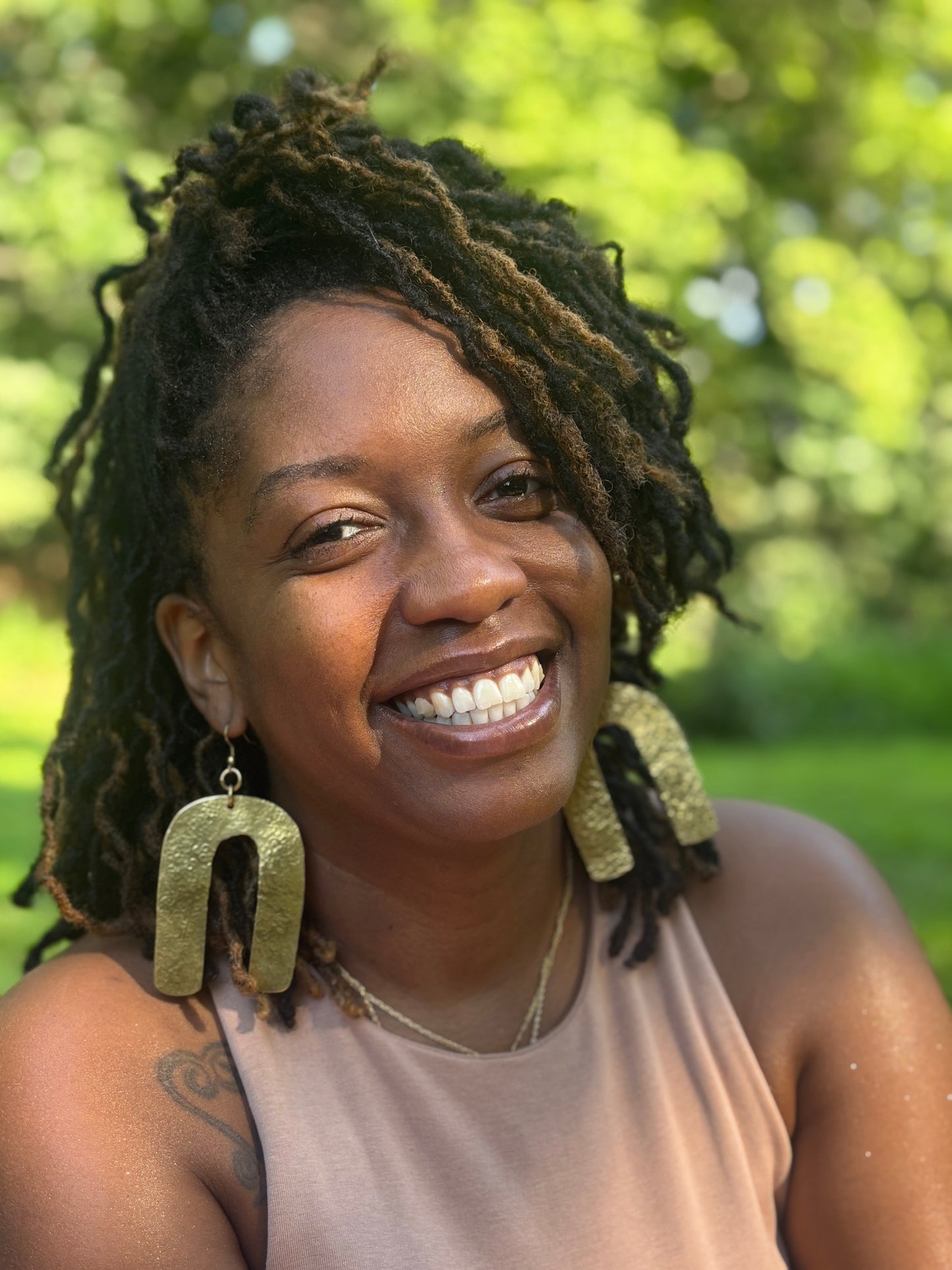 Jasiri Brass Earrings