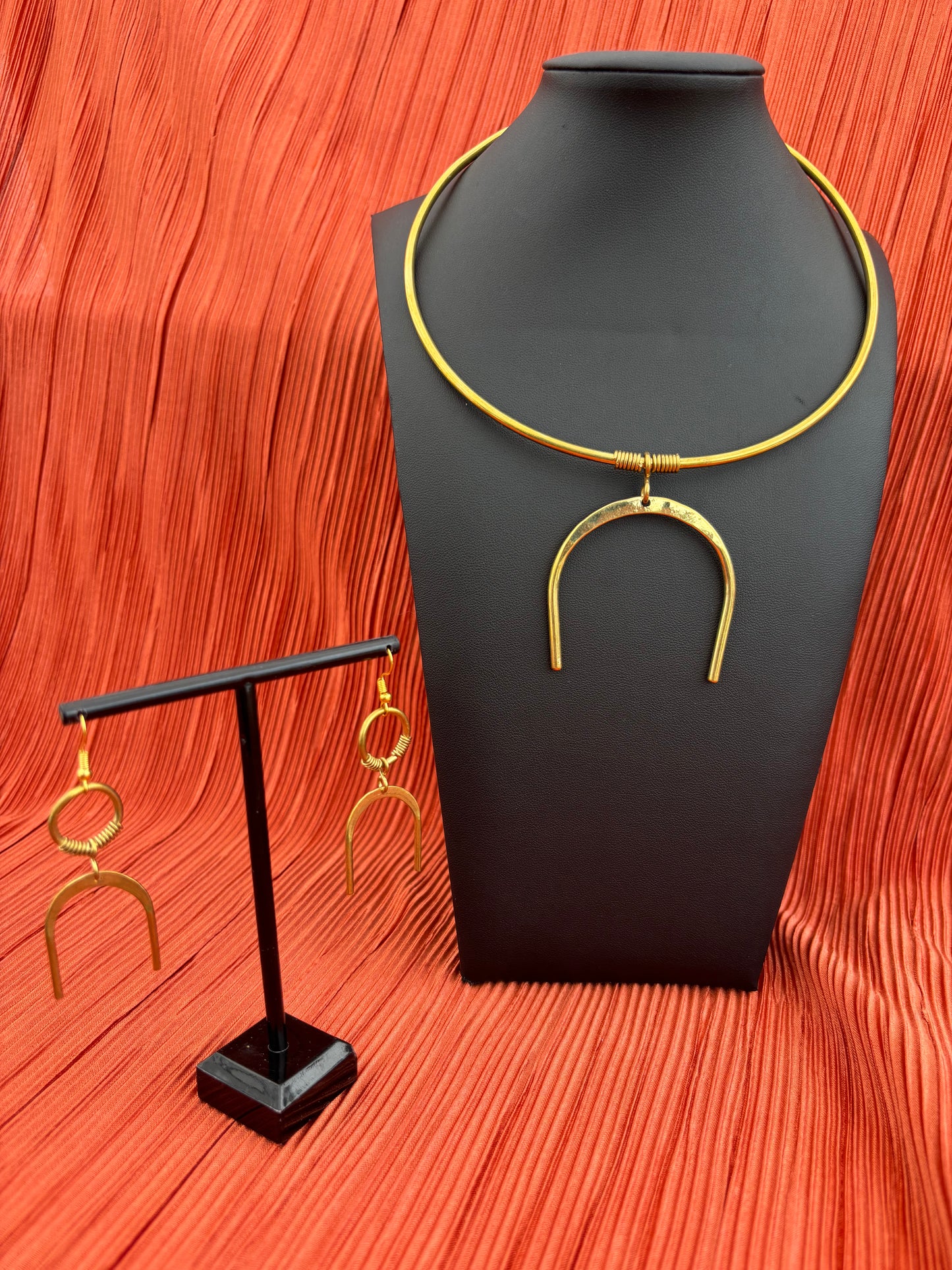 Upinde Brass Earrings