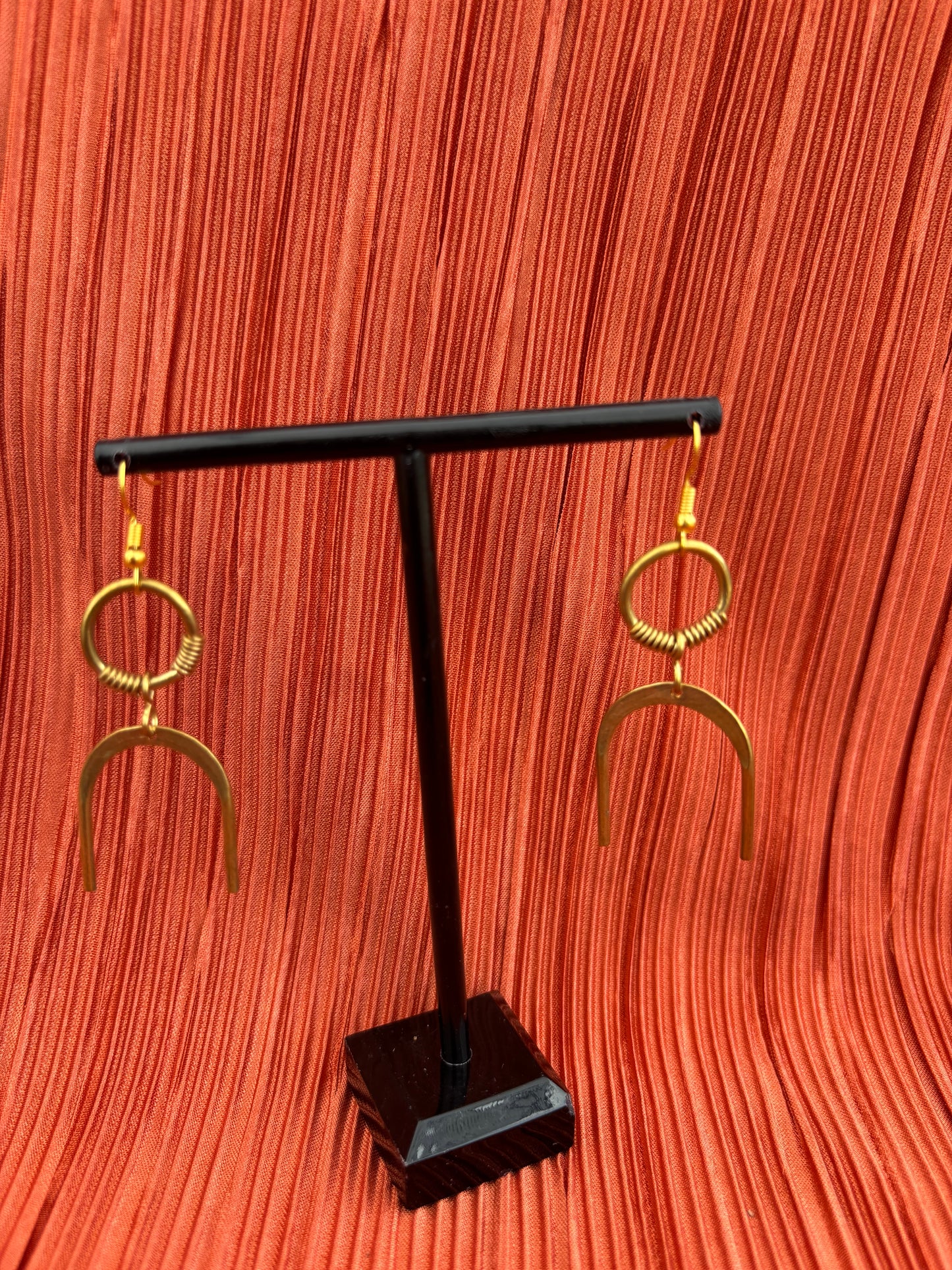 Upinde Brass Earrings