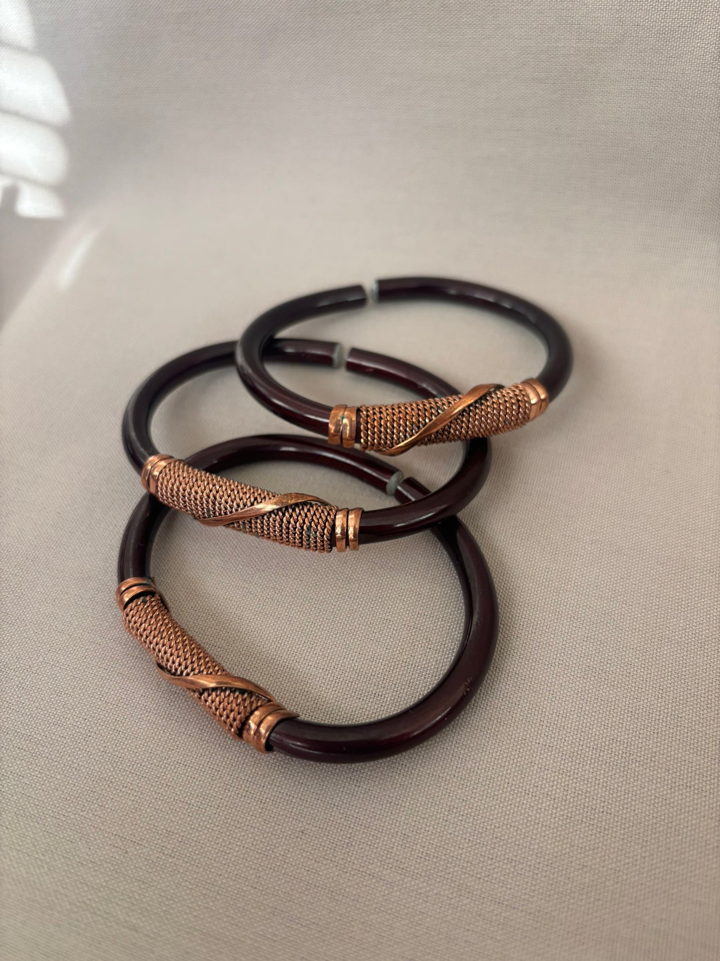 Copper-Wrapped Aluminum Bracelet