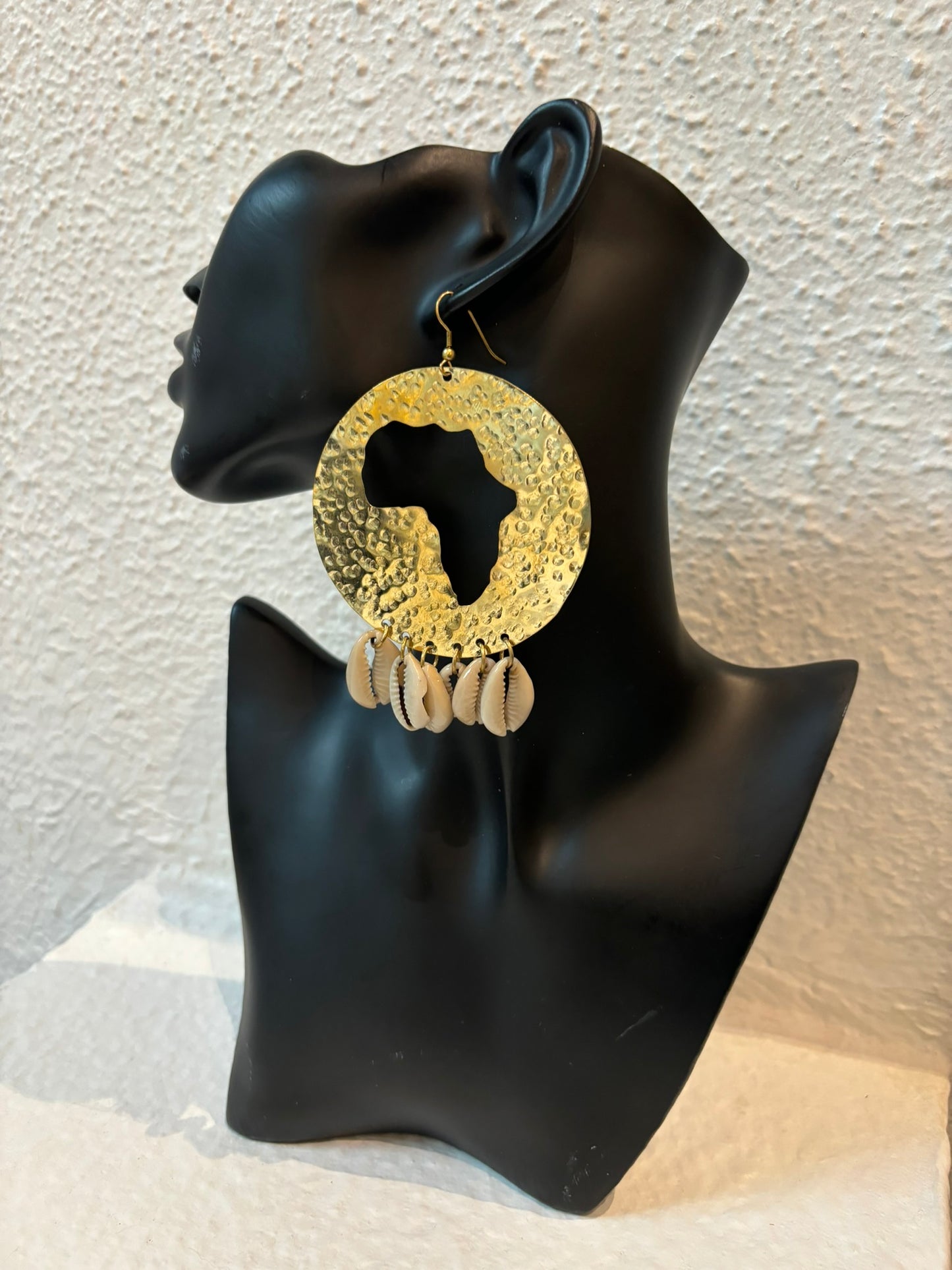 Africa Calling Brass Earrings