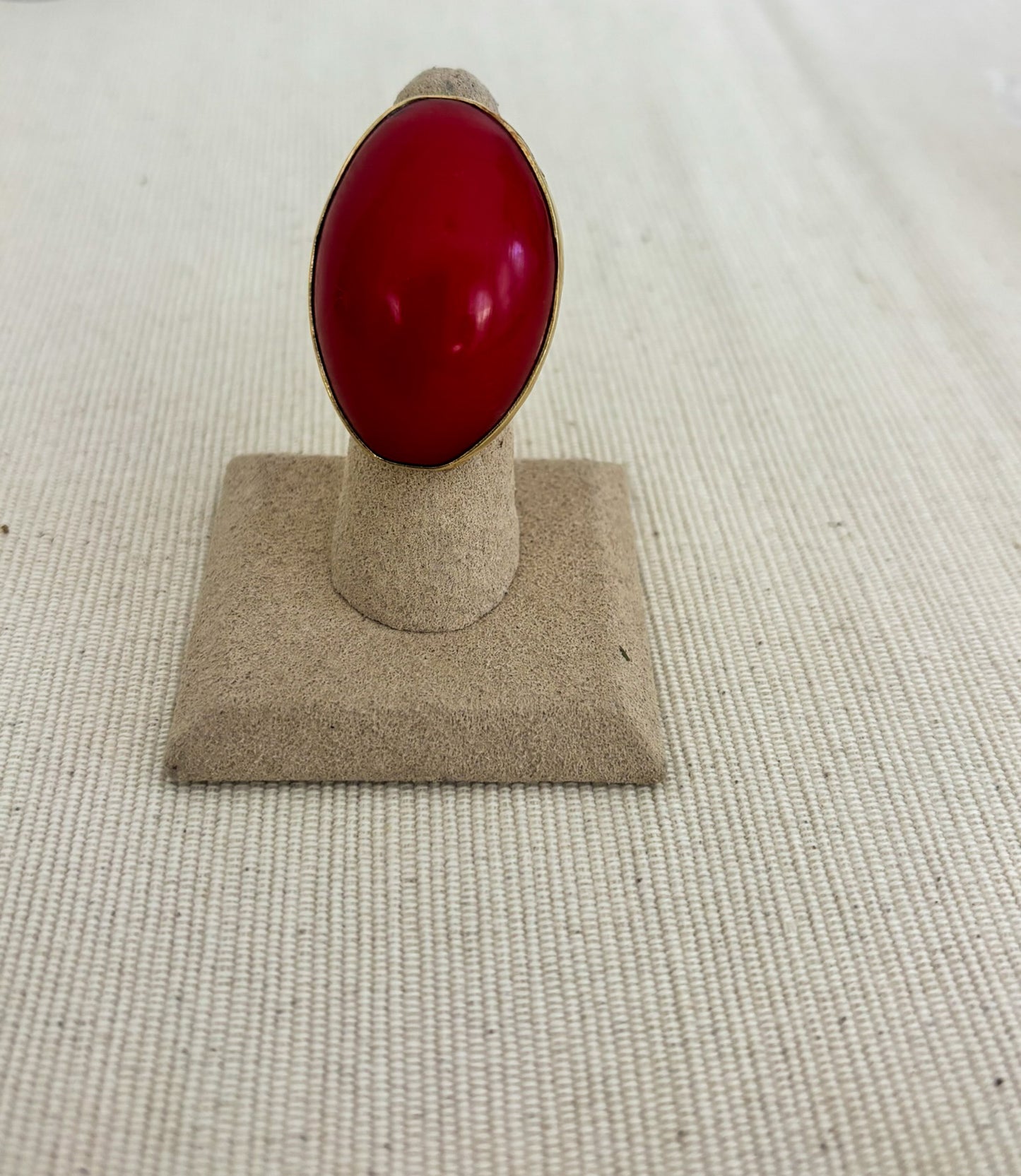 Halo Statement Ring- Red
