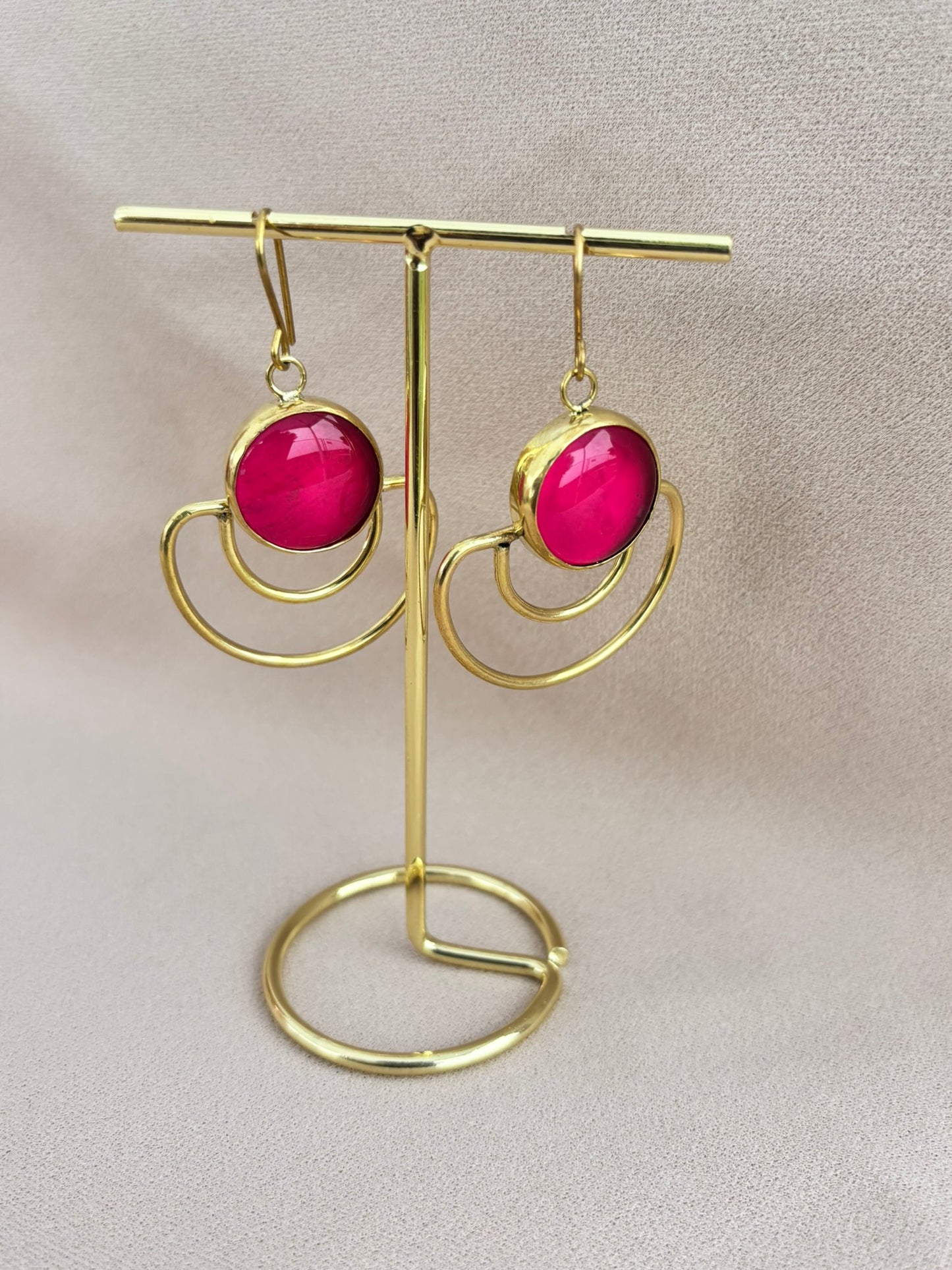 Vivienne Pink Statement Earrings