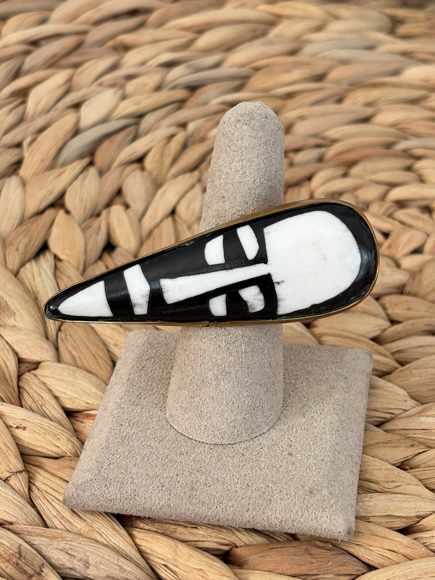 Bone Mask Statement Horizontal Ring
