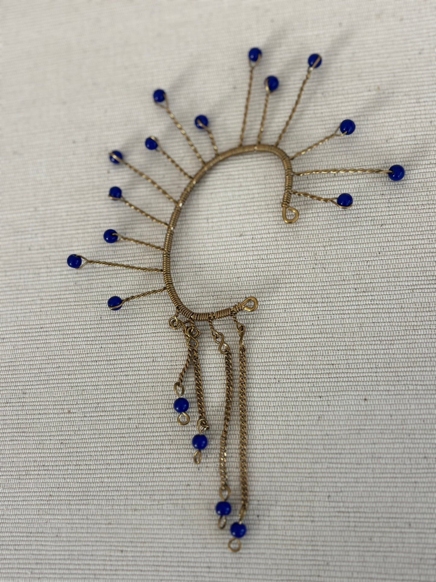 Cobalt Aura Sunburst Cuff