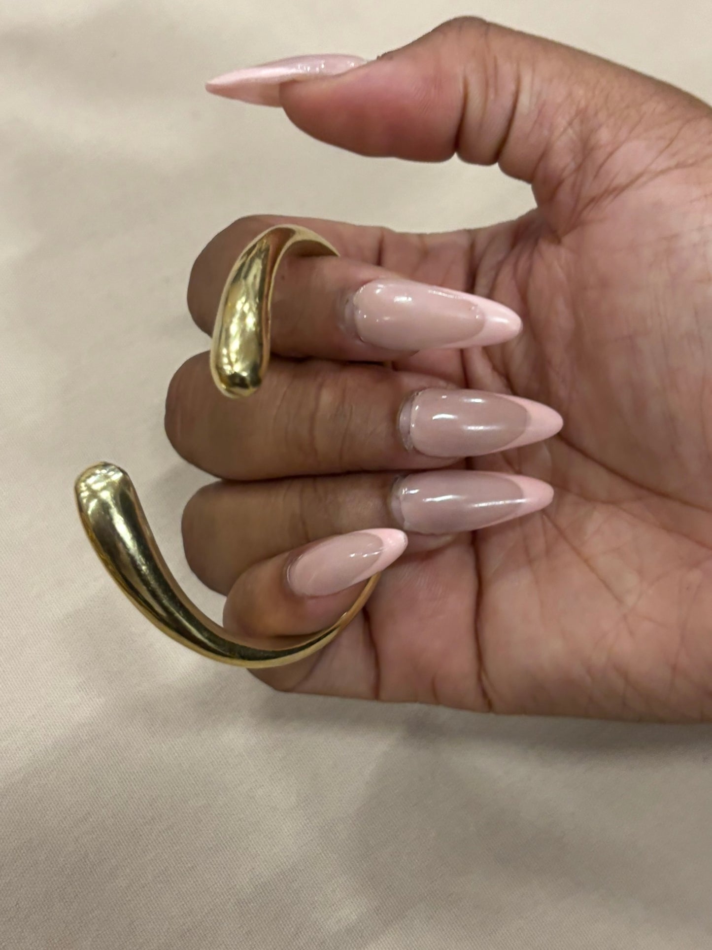 Inifinity Smooth Brass Bracelet