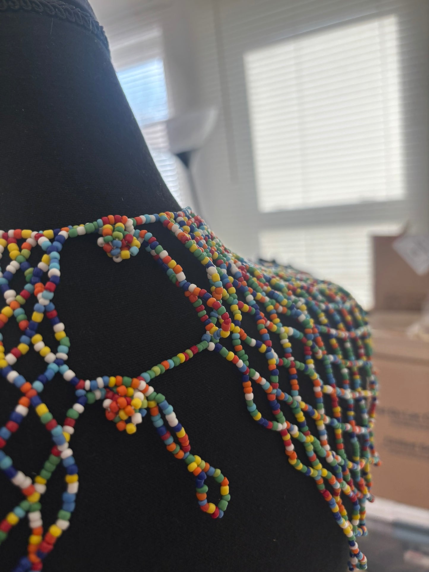 The Empress Bead Cape - Multicolored