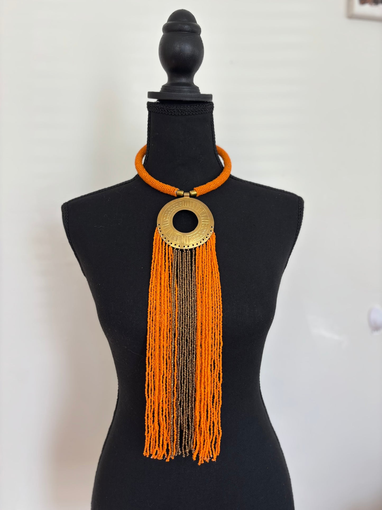 The Royal Brass Cascade- Orange