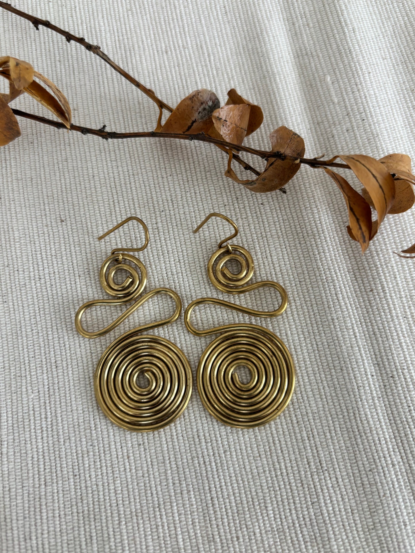 Jasiri Spiral Statement Earrings