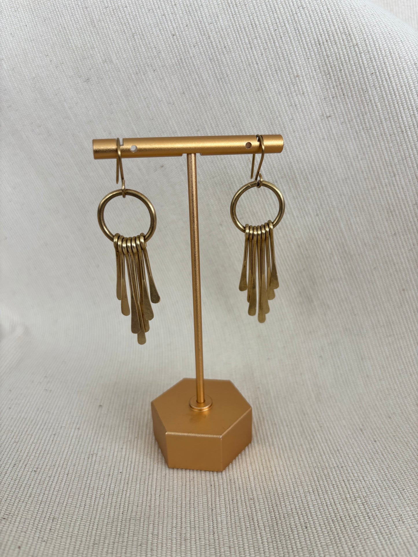 Nguvu Brass Earrings-Small