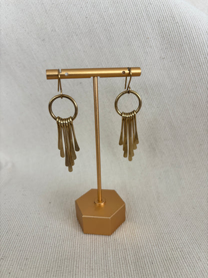 Nguvu Brass Earrings-Small