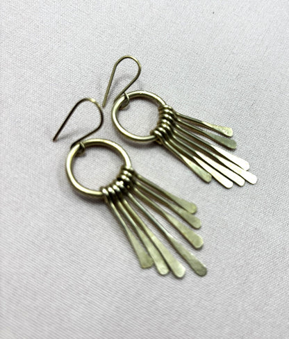 Nguvu Brass Earrings