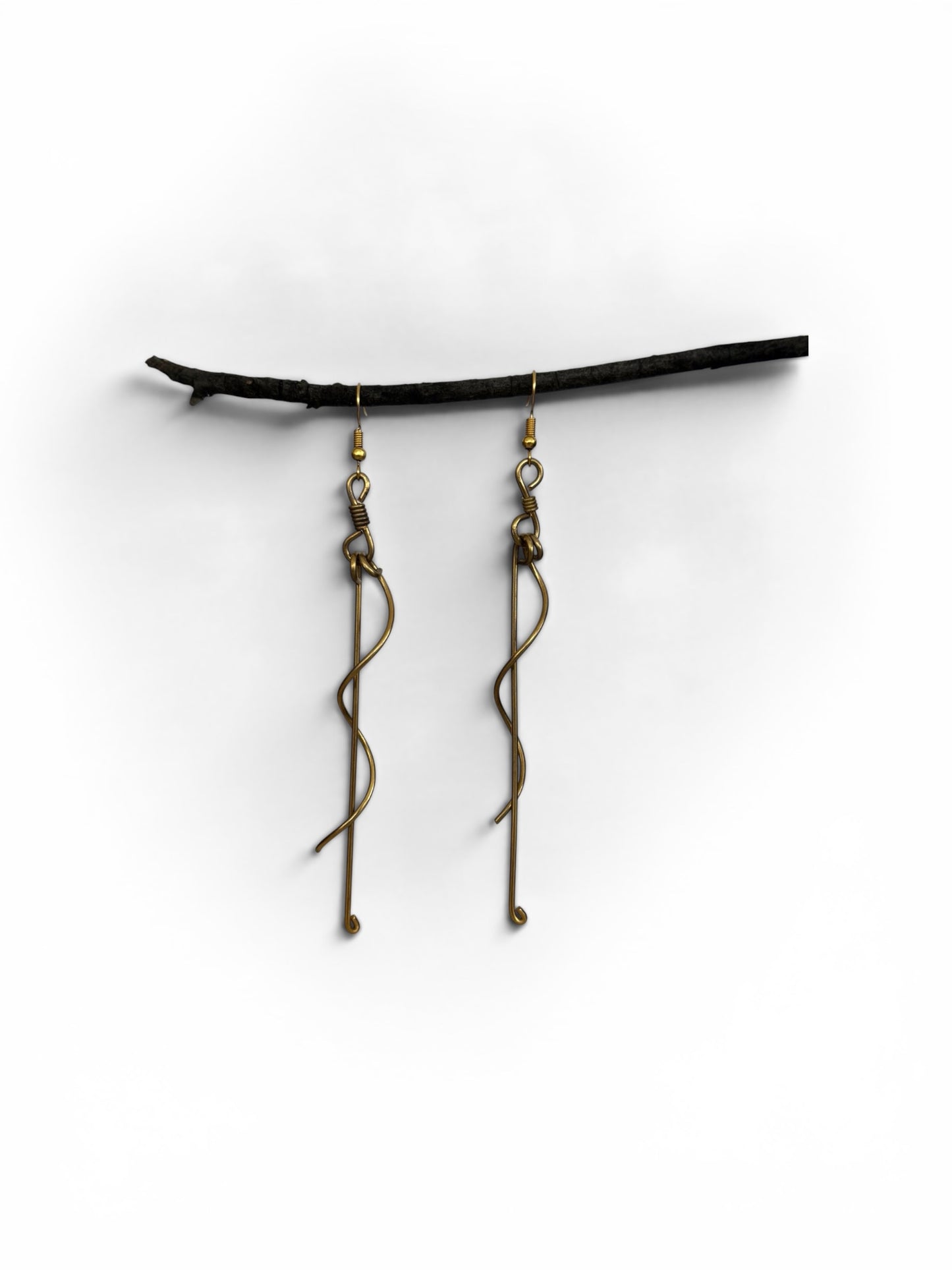Minimal Muse Brass Earrings