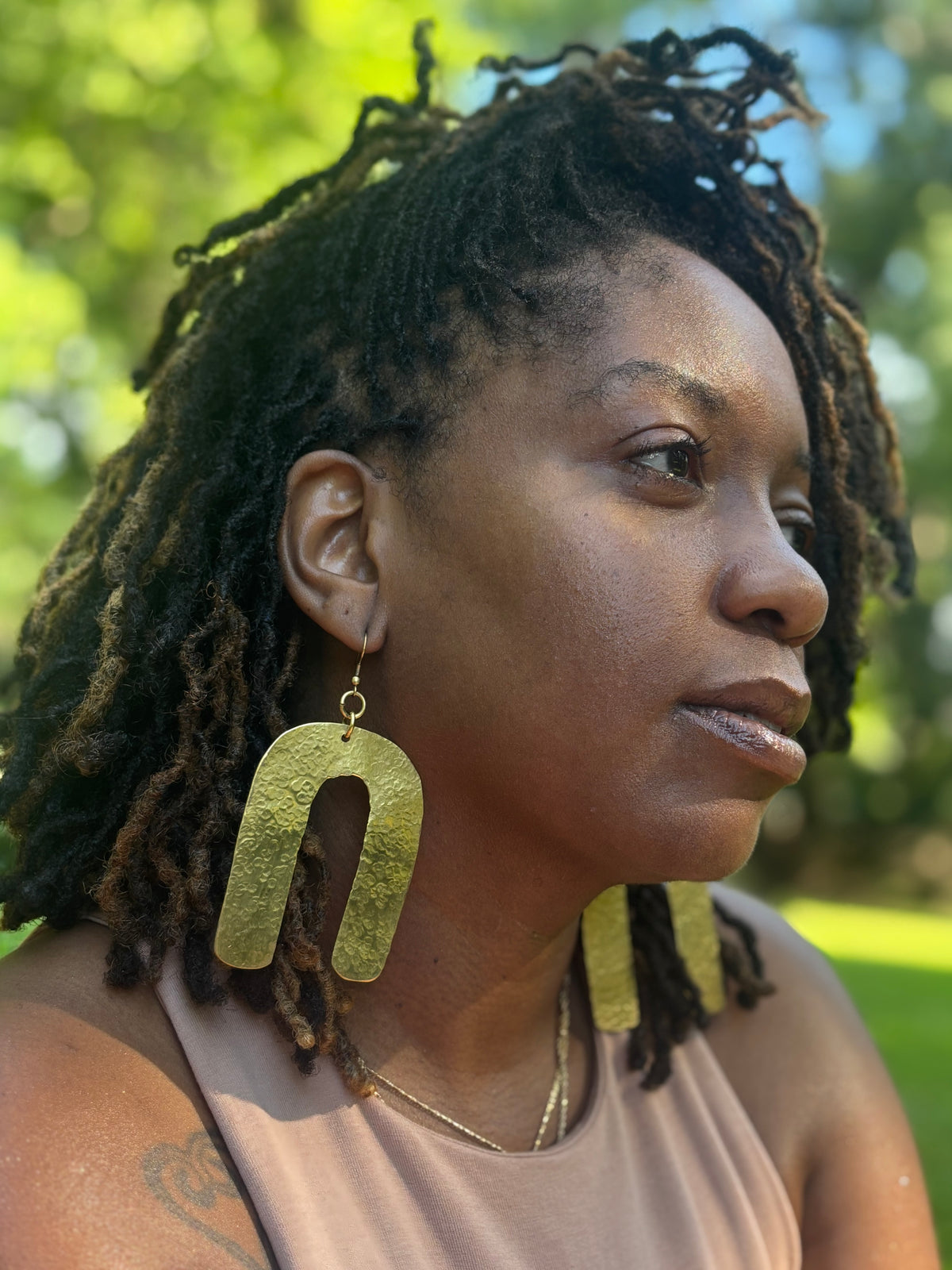 Jasiri Brass Earrings