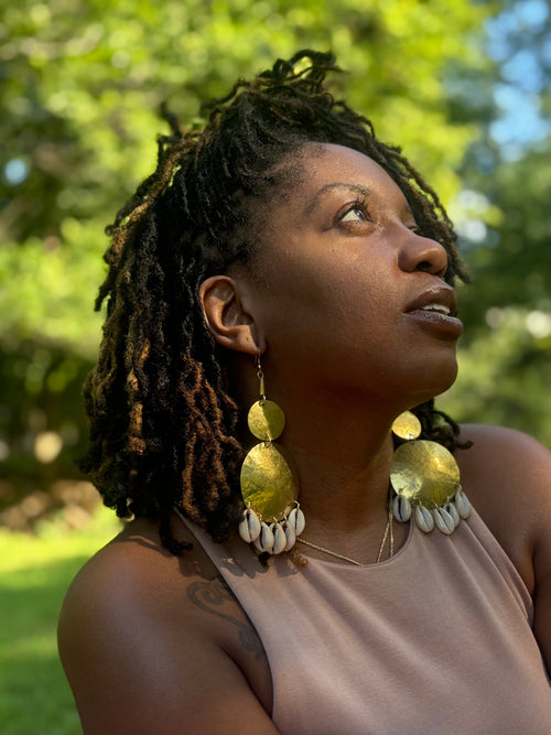 Sahara Shell Cowrie-shell Earrings