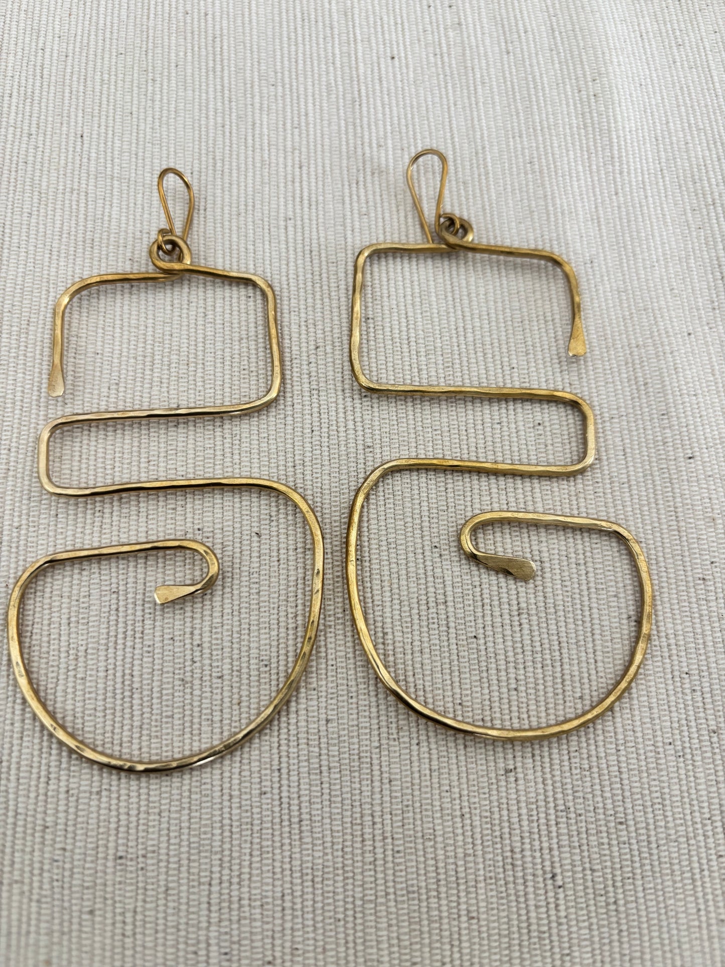 Njia Spiral Statement Earrings