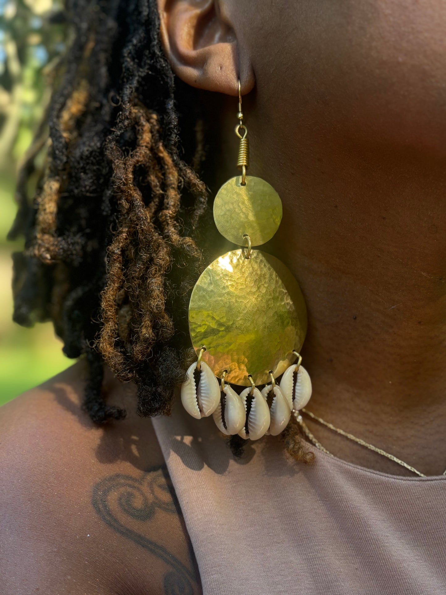 Sahara Shell Cowrie-shell Earrings