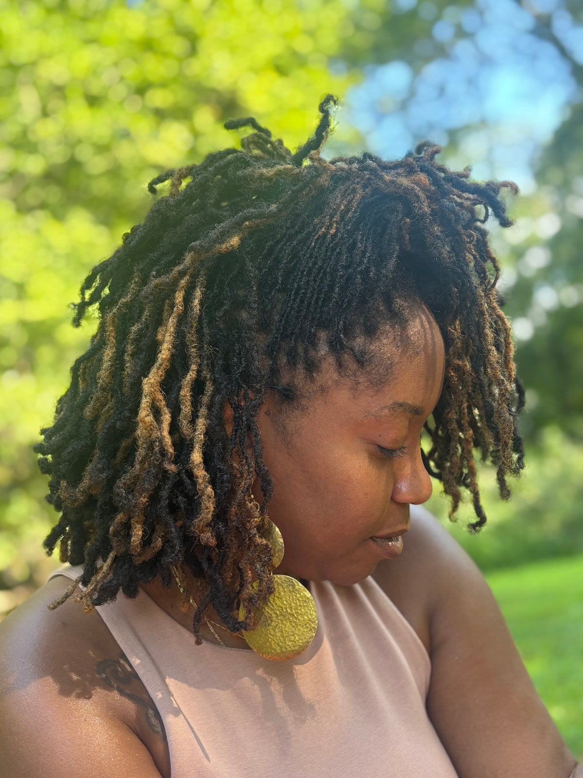 Mduara Brass Earrings