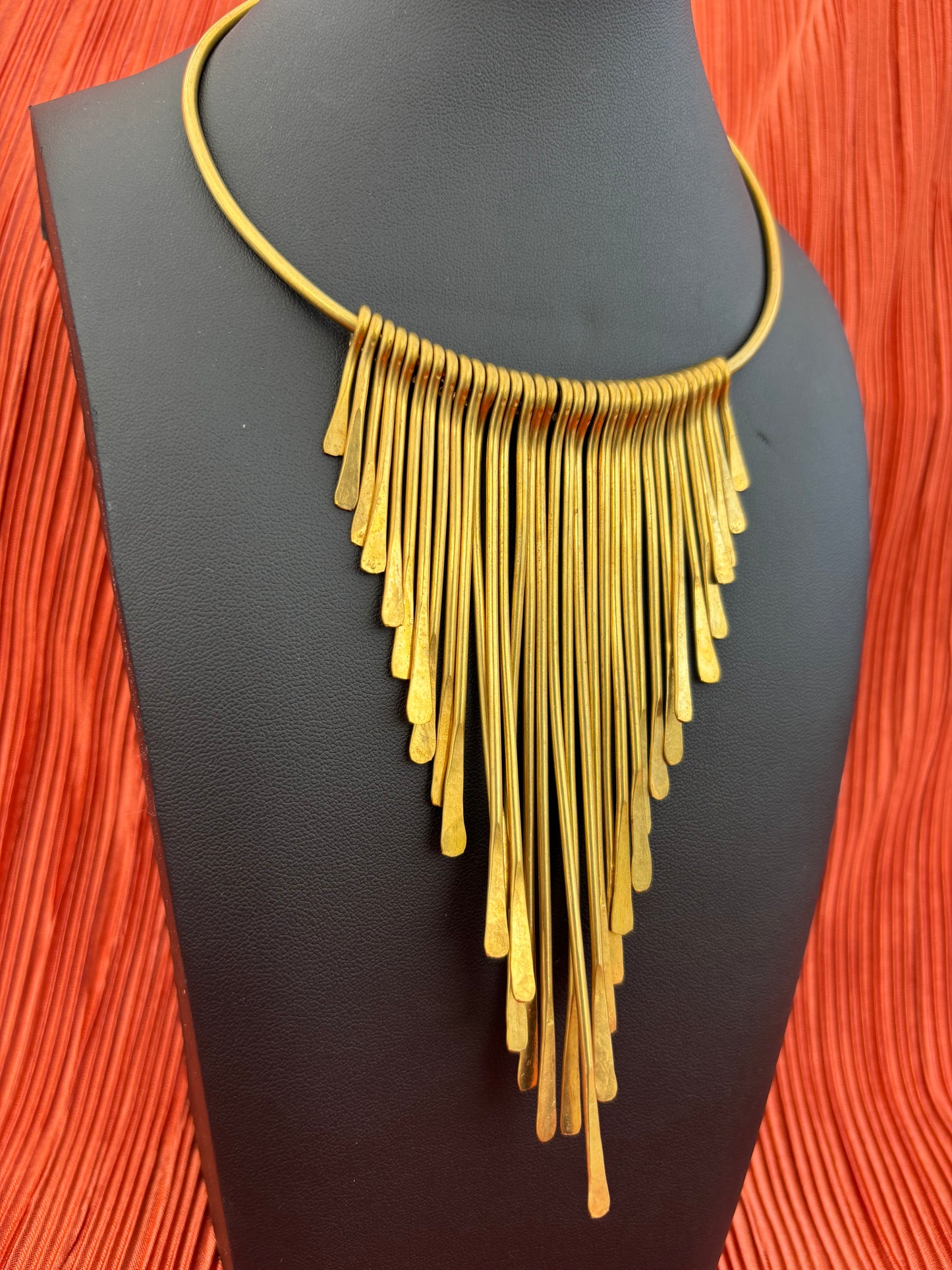 Nguvu Brass Statement Necklace