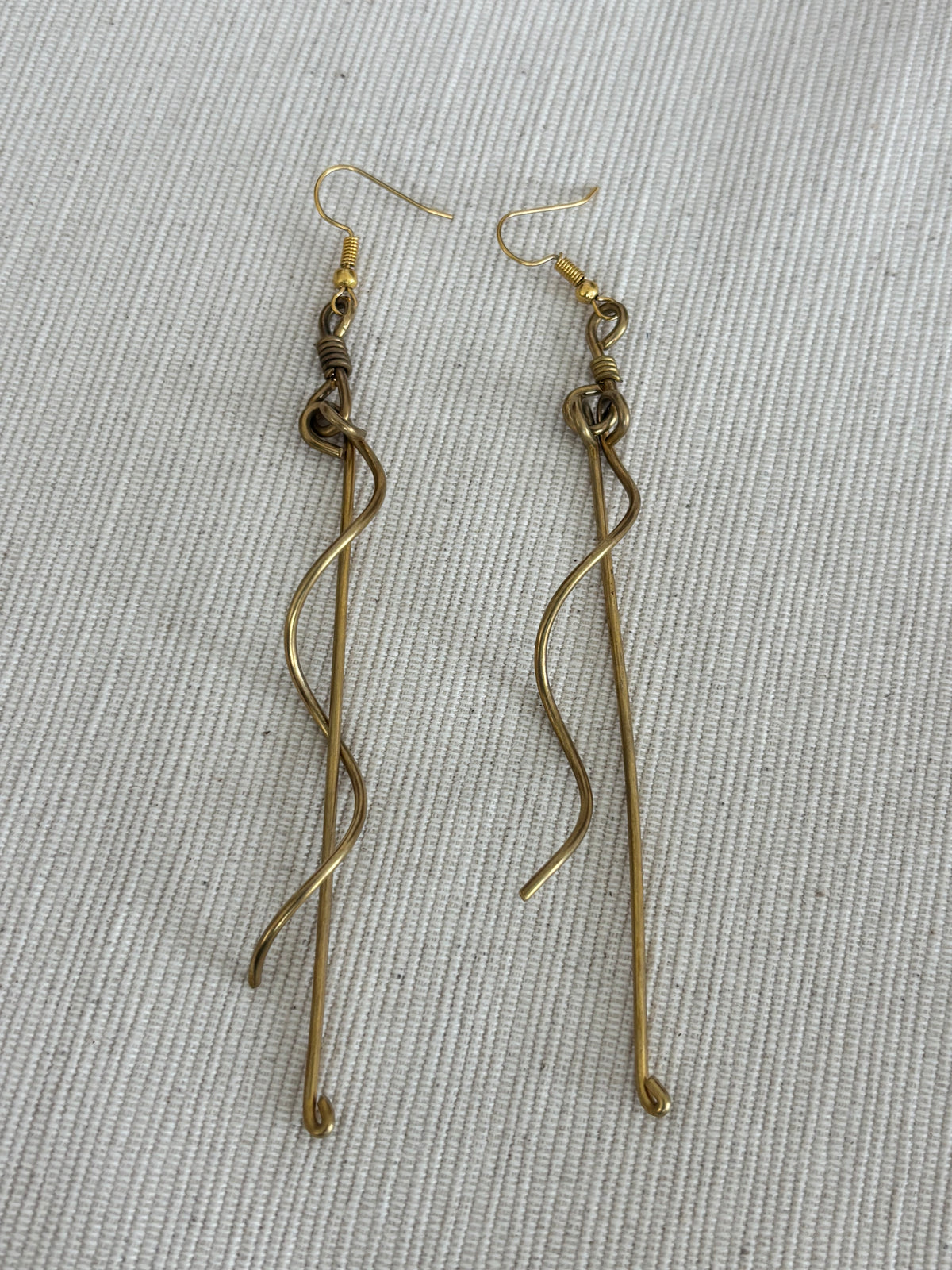 Minimal Muse Brass Earrings