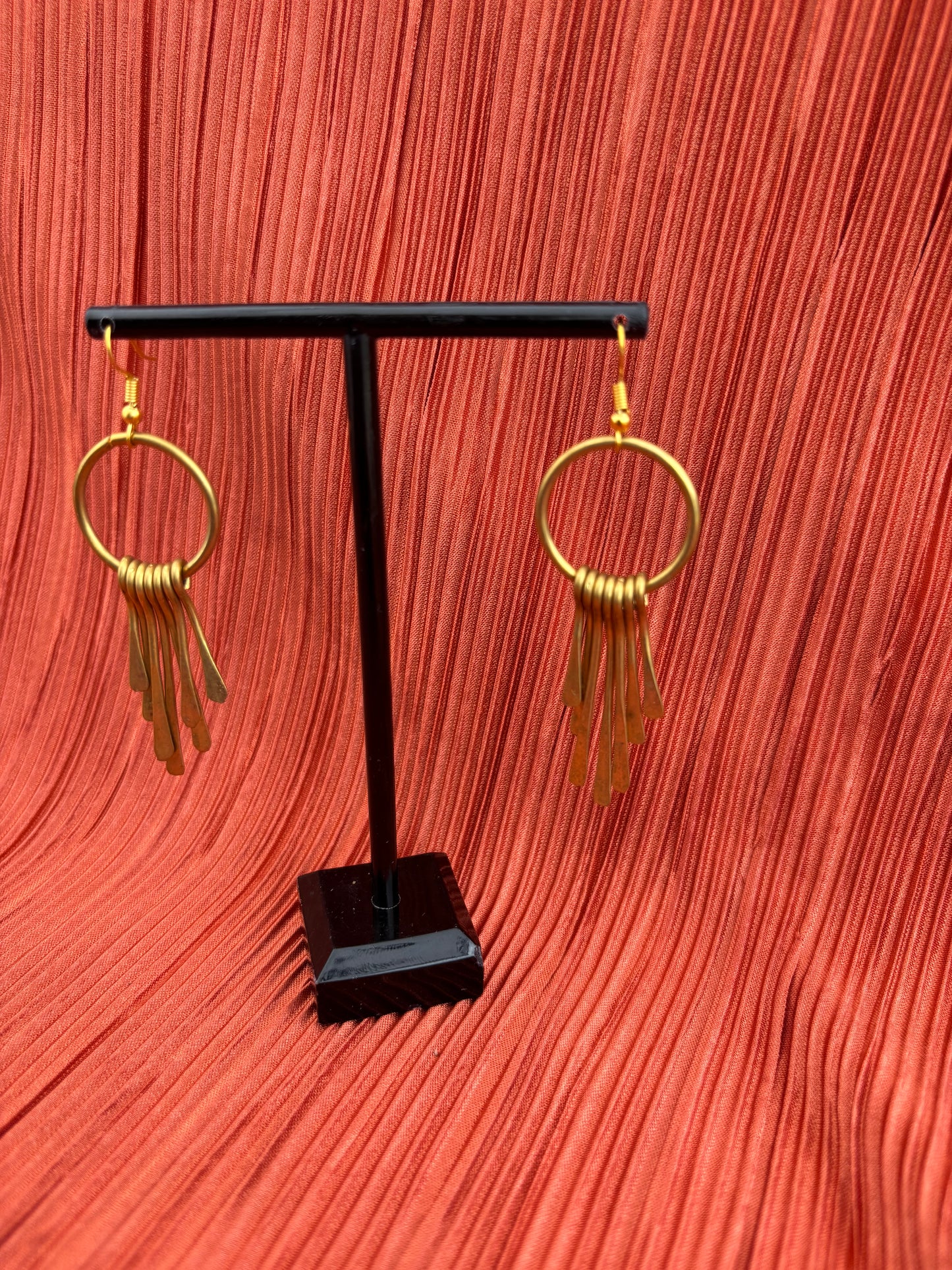 Nguvu Brass Earrings