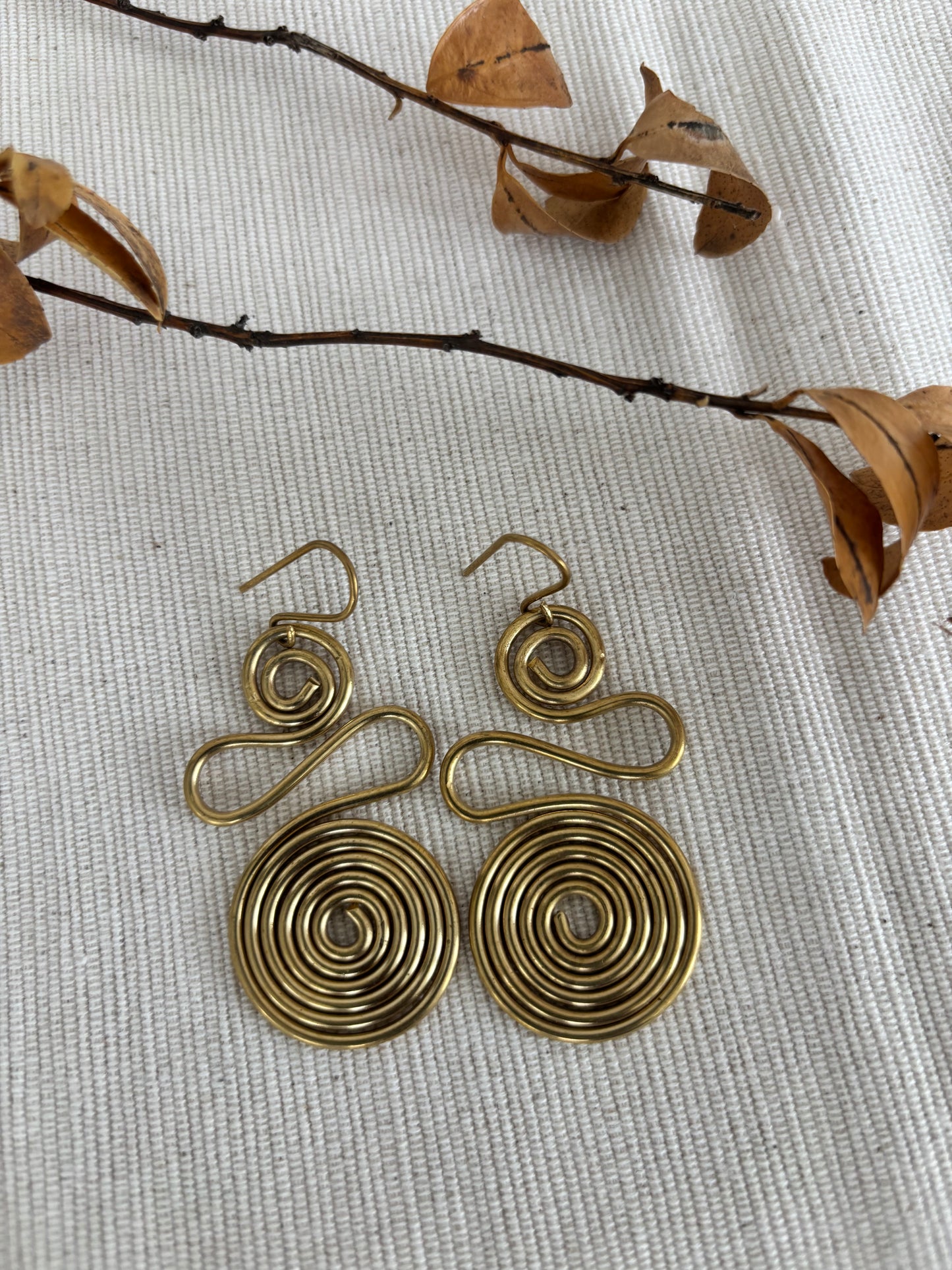 Jasiri Spiral Statement Earrings