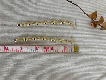 Golden Spiral Elegance Earrings