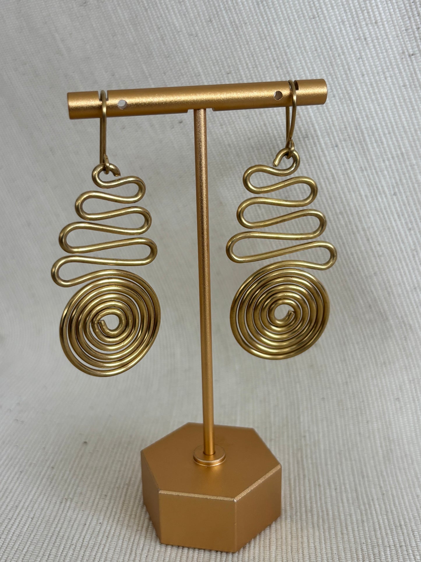 Malkia Spiral Statement Earrings