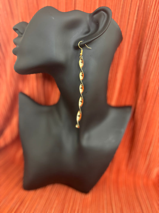 Golden Spiral Elegance Earrings