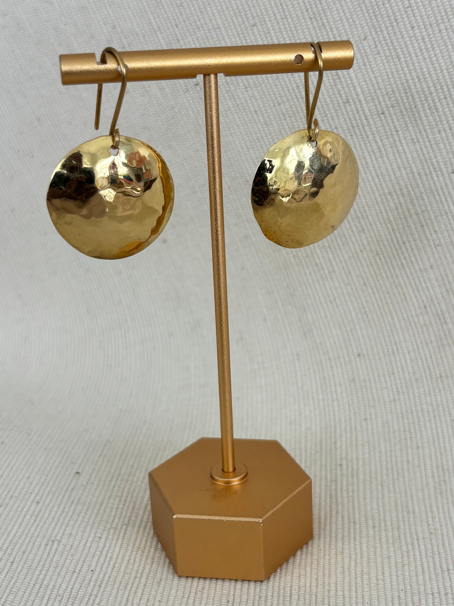 Circulo Solo Brass Earrings