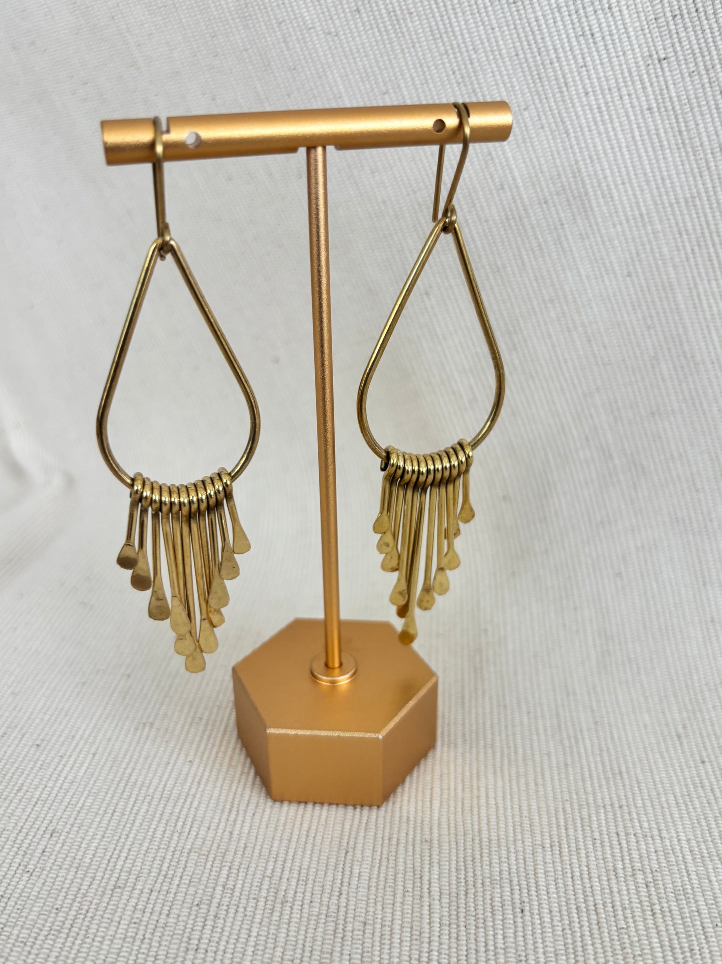 SunBeam Brass Earrings-Large