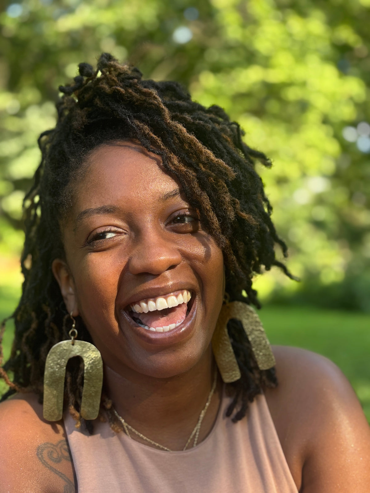 Jasiri Brass Earrings