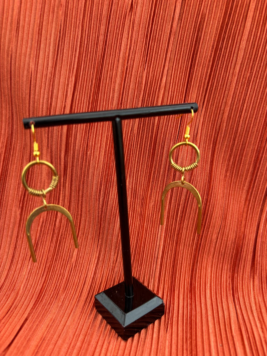 Upinde Brass Earrings