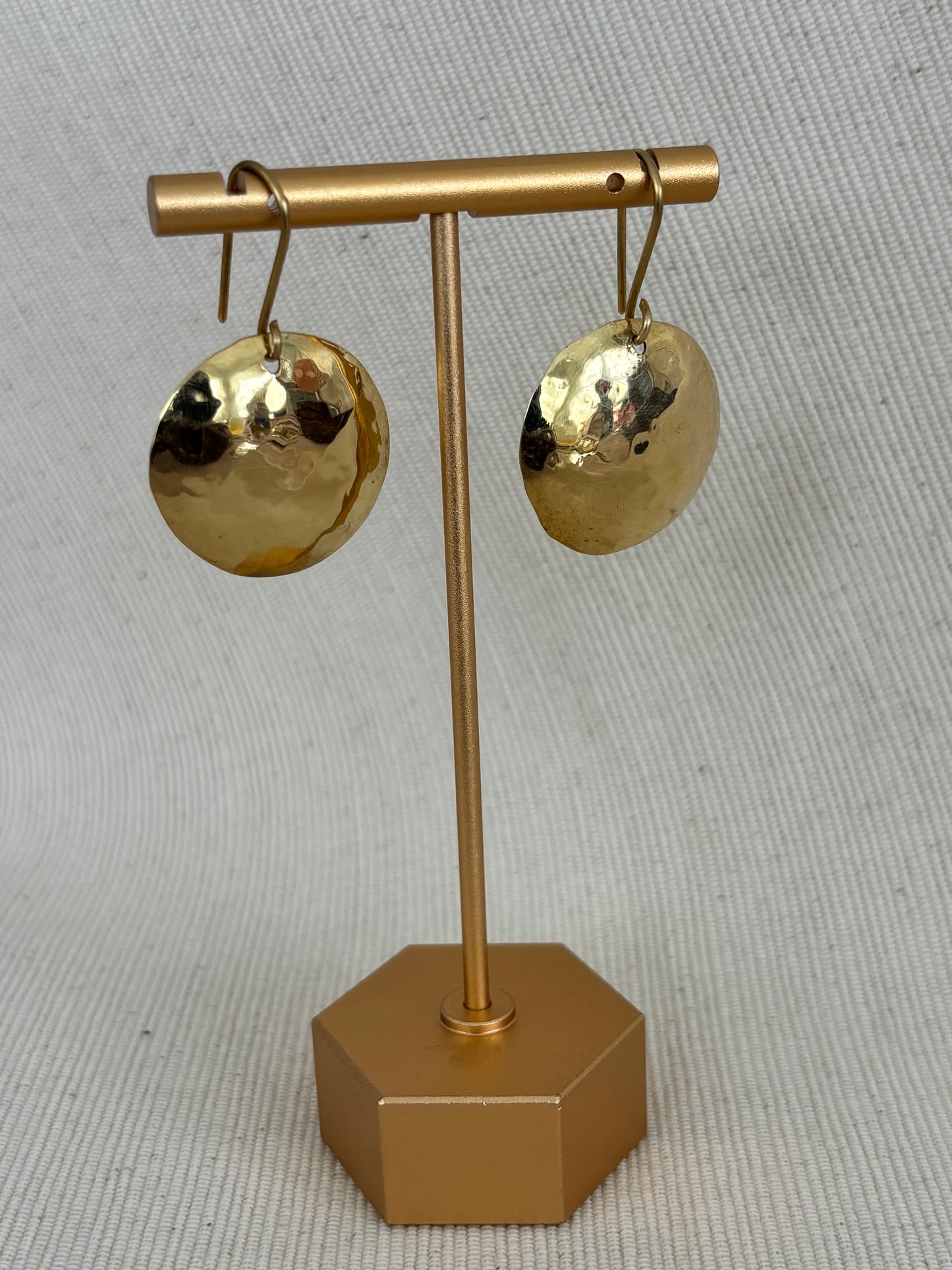 Circulo Solo Brass Earrings