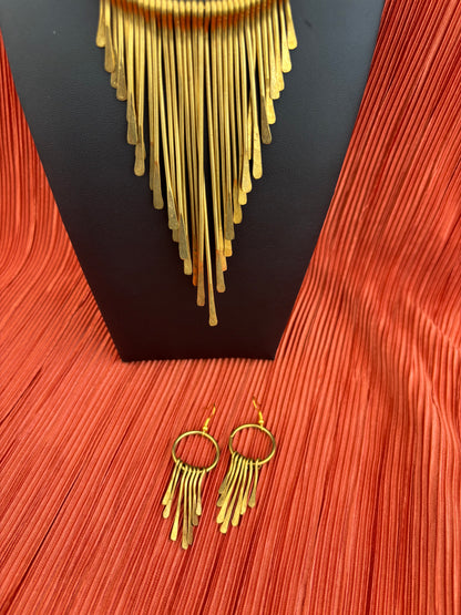 Nguvu Brass Statement Necklace