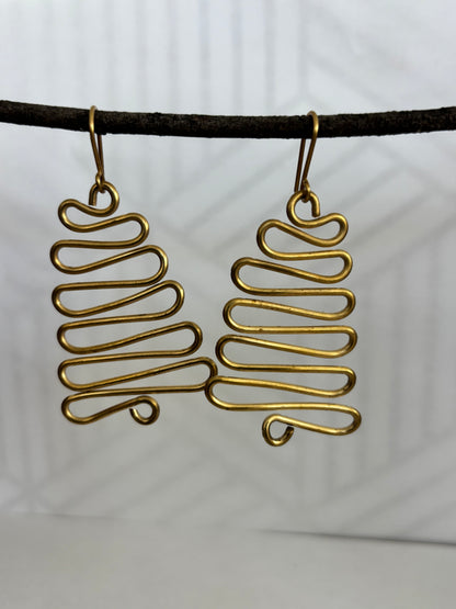 Imara Brass Earrings