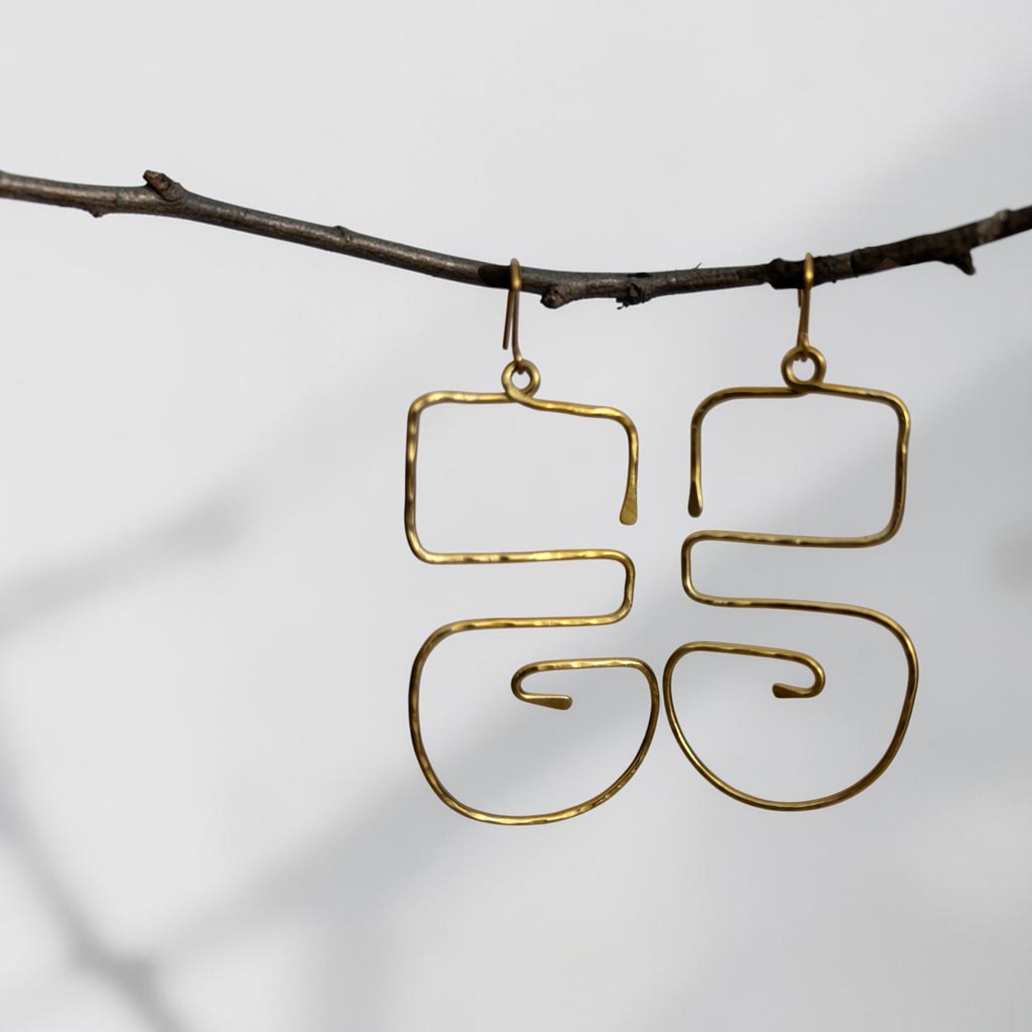 Njia Spiral Statement Earrings