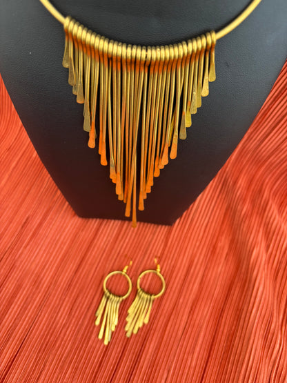 Nguvu Brass Earrings