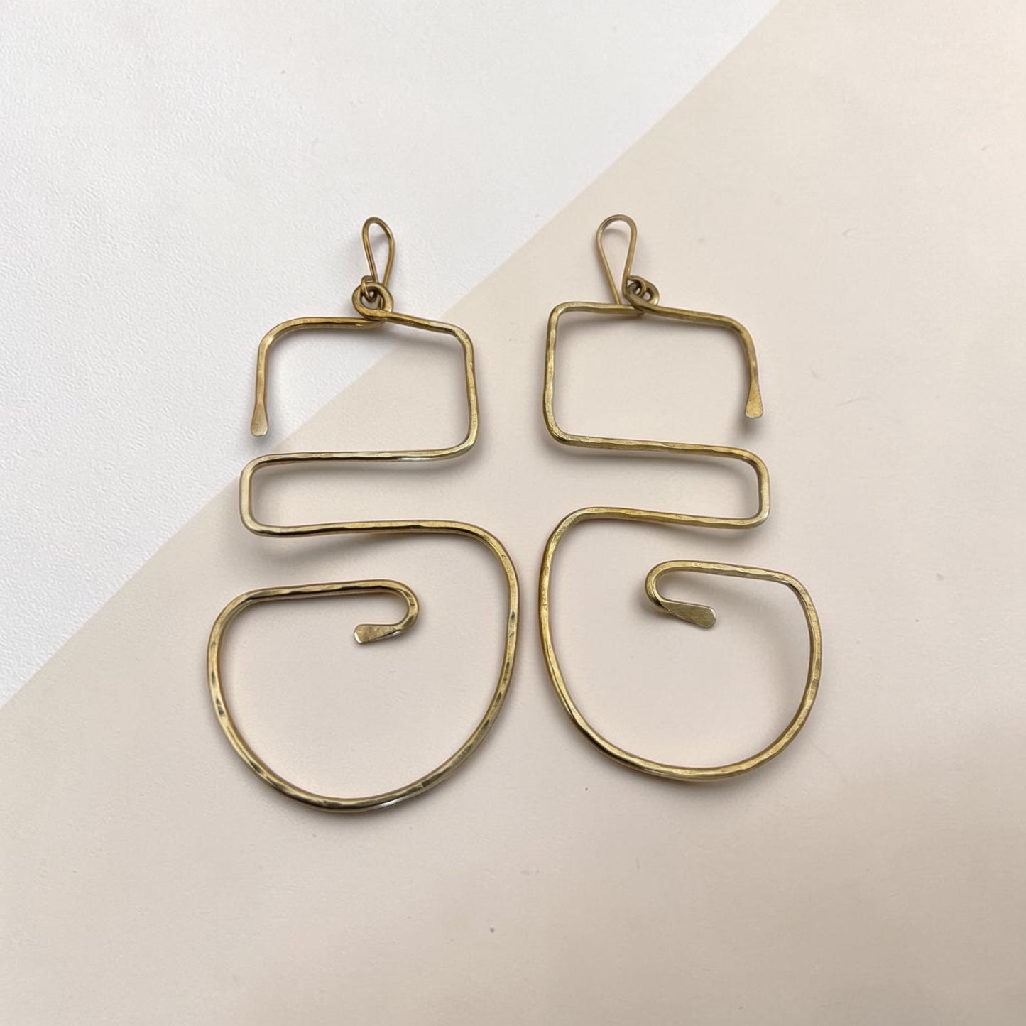 Njia Spiral Statement Earrings