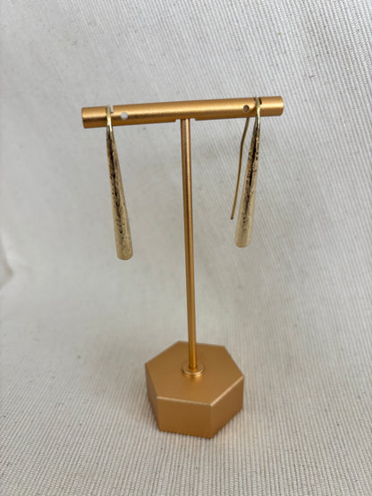 Mwanga Hammered Brass Earrings
