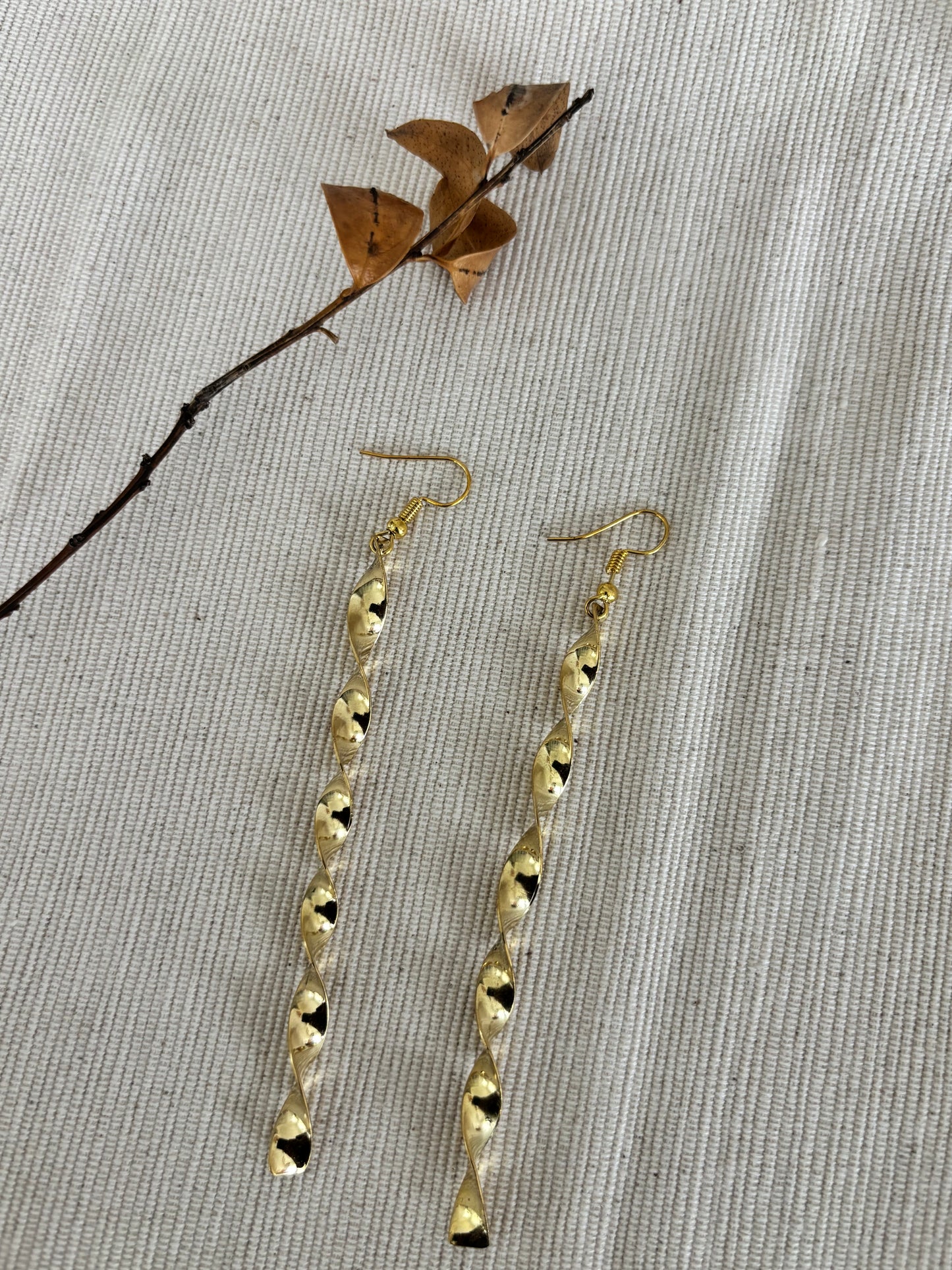 Golden Spiral Elegance Earrings