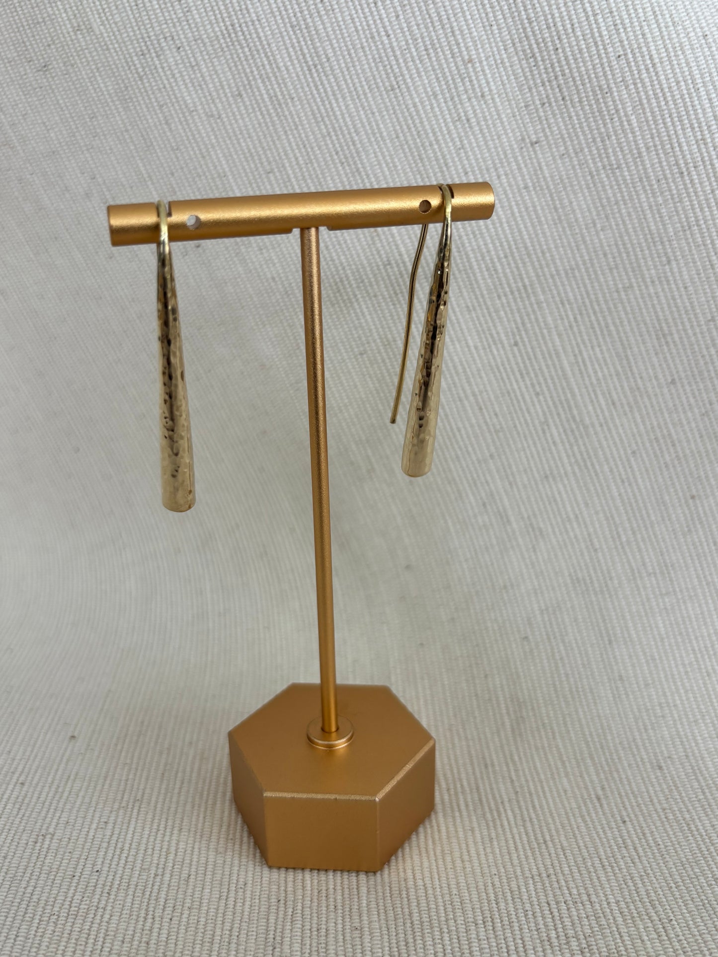 Mwanga Hammered Brass Earrings