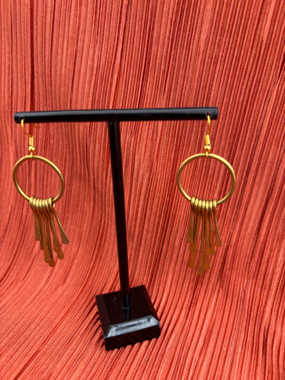 Nguvu Brass Earrings