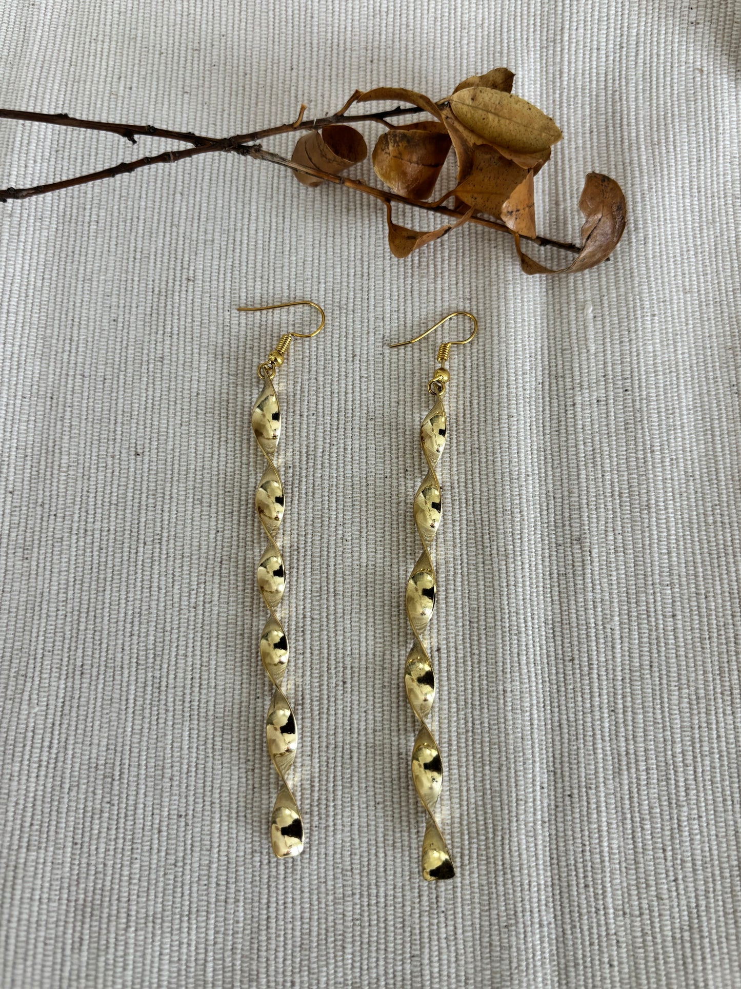 Golden Spiral Elegance Earrings