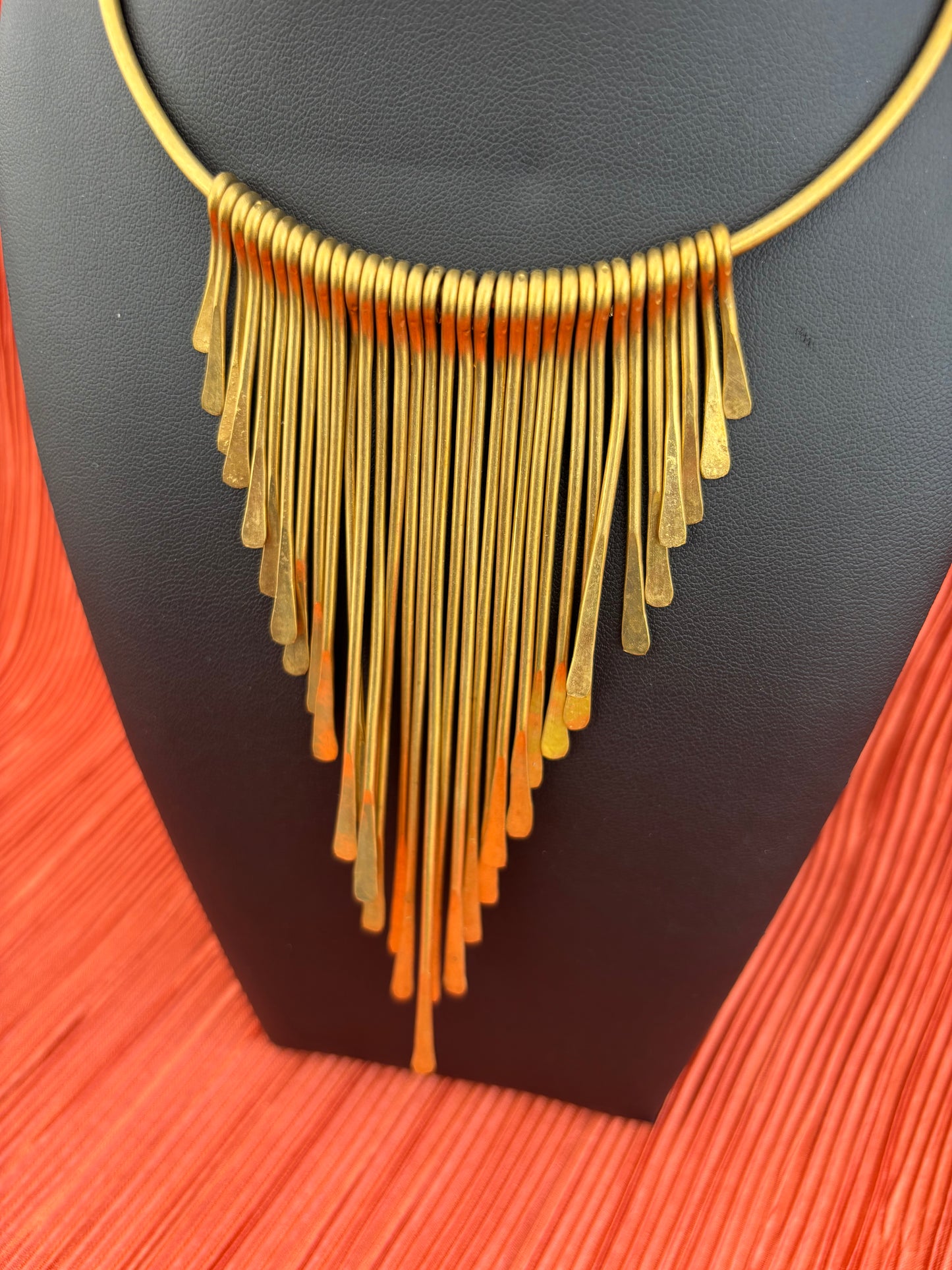 Nguvu Brass Statement Necklace